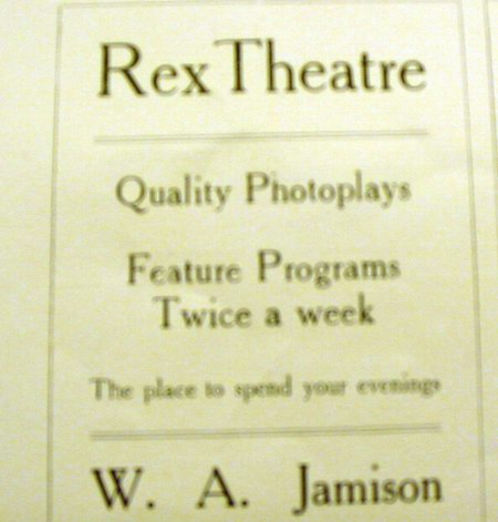 Ontonagon Theatre - Ad As Rex